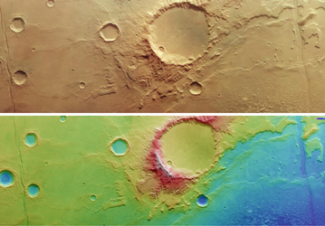 Mars Express совершил виртуальное погружение в высохшее озеро на Марсе