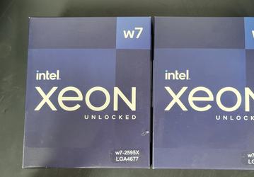 Будущий флагманский процессор Intel Xeon W7-2595X засветился в Сети: 26 ядер при частоте 4,8 ГГц и потреблении 250 Вт
