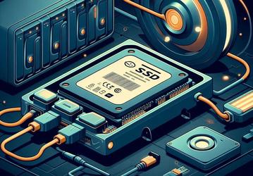 Чтобы передавать данные со скоростью света и размещать SSD в 40 метрах от процессора. Kioxia представила оптический интерфейс для SSD