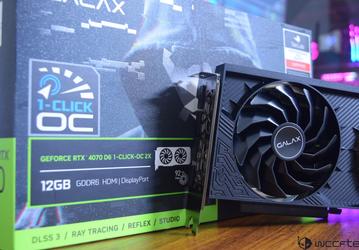 Первая урезанная GeForce RTX 4070, на упаковке которой всё честно указано? Galax не скрывает тип памяти своей карты 