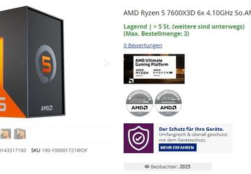 Самый дешёвый игровой процессор AMD для AM5 неожиданно появился в Европе. Ryzen 5 7600X3D уже продаётся в сети Mindfactory