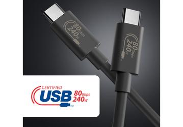 На рынке наконец-то появились первые кабели с поддержкой USB4 2.0 и скоростью передачи данных до 80 Гбит/с
