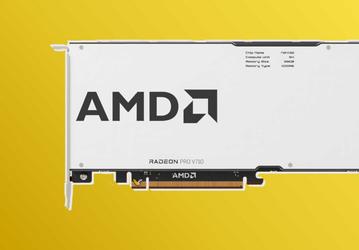 AMD представила видеокарту с 28 ГБ памяти, 224-битной шиной и однослотовой пассивной СО. Radeon Pro V170 не ориентирована на игры