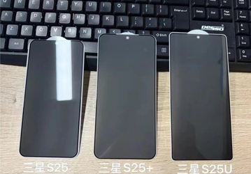 Появилось первое живое фото с экранами для Samsung Galaxy S25, Samsung Galaxy S25+ и Samsung Galaxy S25 Ultra