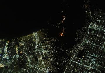Как горит Лос-Анджелес, хорошо видно из космоса. Фото показали в Роскосмосе