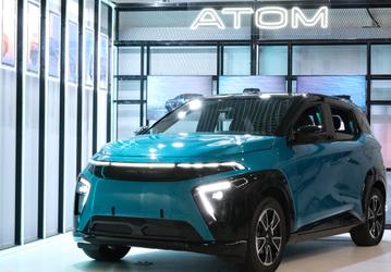 «Кама» представила предсерийный прототип российского электромобиля «Атом»