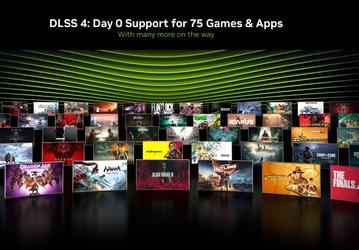 Превратить 30 к/с в 200 к/с посредством DLSS 4 можно будет в 75 играх уже в первый день продаж GeForce RTX 50