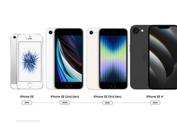 Размеры и дизайн iPhone SE 2025 и всех остальных смартфонов линейки сравнили между собой