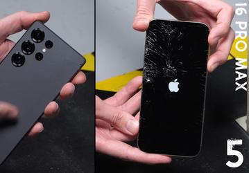 Samsung Galaxy S25 Ultra и iPhone 16 Pro Max бросали на бетон и сталь, и вот что получилось. Тесты на прочность выиграл корейский флагман