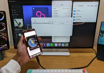 iPhone 17 Pro Max с плавающими окнами, десктопным интерфейсом и iPadOS 26 подключили к монитору