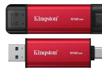 Выглядит, как флешка, но это полноценный SSD. Представлен Kingston Dual Portable SSD