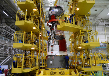 На Байконуре состыковали «Союз МС-28» с переходным отсеком