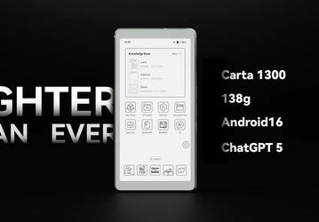 Электронная книга в формате смартфона с 4G и Android 16. Представлена Viwoods AiPaper Reader