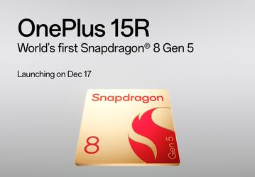 OnePlus 15R станет первым глобальным смартфоном на Snapdragon 8 Gen 5. Защита IP69 и 165-герцевый экран в комплекте
