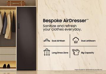 Представлен новый паровой шкаф Samsung Bespoke AirDresser
