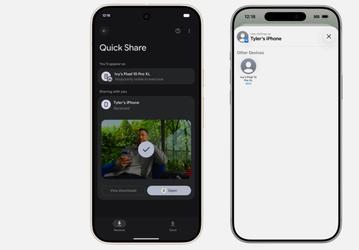 Пользователи iPhone и Google Pixel 10 теперь могут обмениваться файлами по AirDrop