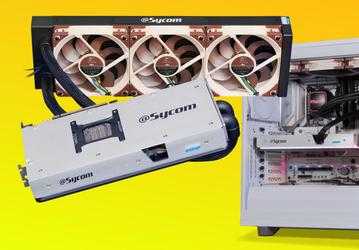 Это RTX 5090 с жидкостным охладителем и вентиляторами Noctua. Sycom выпустила модель GeForce RTX 5090 Hydro LC Plus
