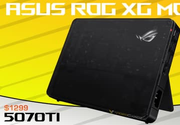 Внешняя видеокарта Asus ROG XG Mobile предлагает два Thunderbolt 5 и RTX 5070 Ti Laptop либо RTX 5090 Laptop 