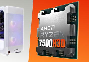 Недорогой игровой процессор Ryzen 5 7500X3D можно купить до анонса. Он появился в составе готового ПК в сети MicroCenter 