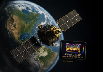 Doom в космосе: как шутер заработал на спутнике ESA с фоном из фотографий Земли