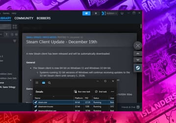 Геймерам пора прощаться с 32-битной Windows. Valve объявила о прекращении поддержки 32-битной версии Steam уже с 1 января