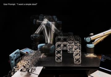 В MIT создали систему, которая по голосовой команде проектирует 3D-объекты и собирает реальный предмет из модульных кубов