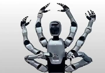В Китае Midea представила шестирукого робота для повышения производительности