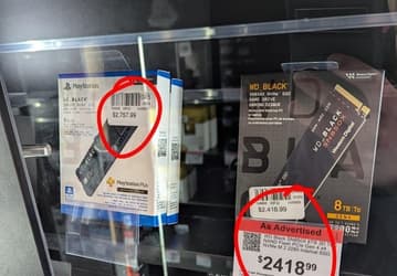 Пока все обсуждали цены на память, цены на SSD взлетели на 50% за два месяца: в США SSD на 8 ТБ продают за 2400 долларов (но это, вероятно, ошибка)