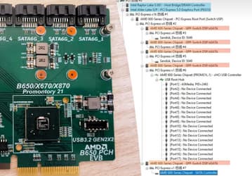 Взять чипсет AMD 600/800 и создать на его основе плату расширения с M.2, SATA и USB. Проект с открытым исходным кодом использует чипсет, как контроллер PCIe 