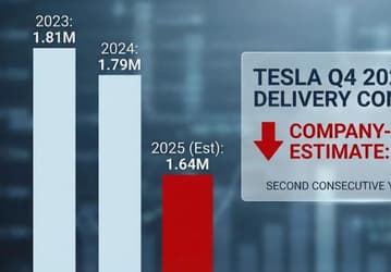 Tesla неожиданно опубликовала прогноз на итоги текущего квартала. Продажи компании падают уже два года подряд
