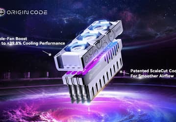 Это весьма необычная оперативная память. Origin Code Vortex DDR5 поставляется со съёмным модулем активного охлаждения