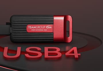 Маленький внешний защищённый SSD с USB4 и скоростью 4000 МБ/с. TeamGroup представила накопитель PD40 Mini