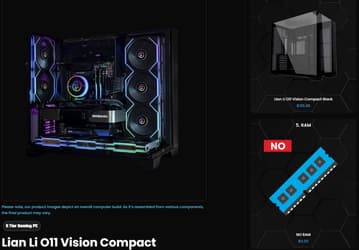 No-RAM PC. Сборщик ПК Paradox Castom начал предлагать варианты без оперативной памяти