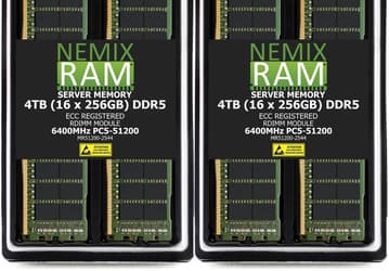 Более 70 000 долларов за набор памяти. Nemix начала продавать комплект RDIMM DDR5 объёмом 4 ТБ