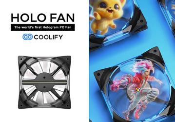 Это первый в мире компьютерный голографический вентилятор. Coolify Holo Fan имеет собственную память и модуль Wi-Fi