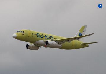 Superjet (SJ-100) с российскими двигателями ПД-8 совершил первый полет