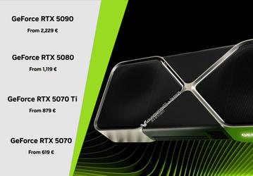 Nvidia неожиданно снизила рекомендованные цены на видеокарты GeForce RTX 50. Правда, только в Европе и вовсе не из-за проблем с продажами