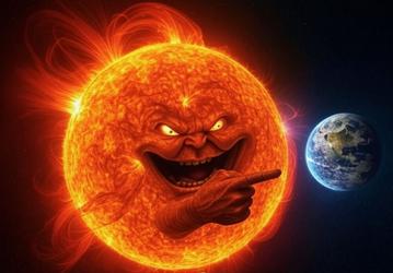 Солнце решило отметить 1 апреля мощной вспышкой