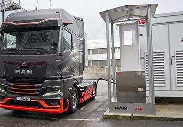 1000 ампер за одну зарядку: ABB E-mobility и MAN Truck & Bus успешно протестировали мегаваттную зарядку с Ethernet-коммуникацией