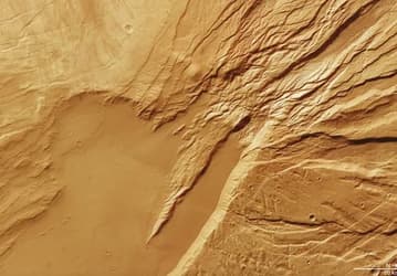 Марс в деталях: новые снимки орбитального зонда Mars Express раскрывают следы древних вулканов и лавовых потоков