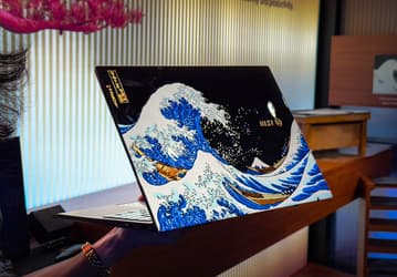 Без японцев ничего не получилось бы. MSI сделала очень красивый ноутбук Prestige 13 AI+ Ukiyo-e Edition