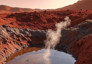 Вся вода Марса «улетела» в космос? Новое исследование говорит о том, что если бы угол наклона оси Марса не менялся, то на нём до сих пор было бы много воды