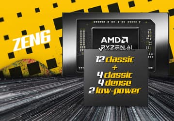 Мобильные процессоры Ryzen нового поколения будут иметь до 22 ядер в четырёх разных кластерах