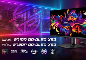 Первые в мире мониторы 2K QD-OLED 500Hz, один из которых умеет следить за людьми. MSI представила MPG 271QR X50 и MAG 272QP