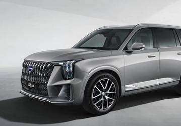 Трансмиссия, созданная совместно с Toyota, и решётка в стиле «драконьей чешуи». В России представлен пятиметровый GAC GS8 Dragon HEV
