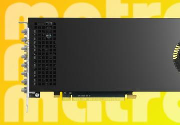 У этой видеокарты два GPU, восемь разъёмов DisplayPort и однослотовая конструкция. Представлена Matrox Luma Pro A380 Octal
