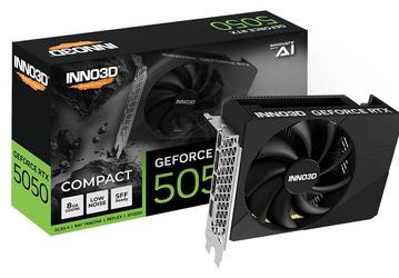 DLSS 4, 8 ГБ и длина около 15 см. Представлены первые видеокарты Nvidia RTX 5050 с одним вентилятором