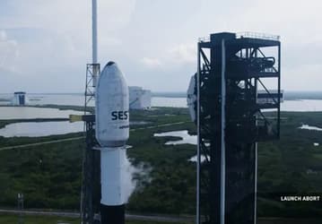 SpaceX отменила запуск Falcon 9 с двумя спутниками на борту за 11 секунд до старта