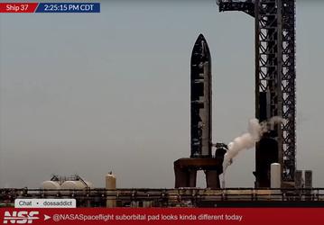 У SpaceX снова что-то пошло не так? Космический корабль Starship S37 привезли на огневые испытания и заправили топливом, но на этом всё и закончилось