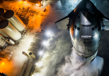 Секрет Starship: Илон Маск рассказал, почему корабль наполовину чёрный, наполовину серебристый
